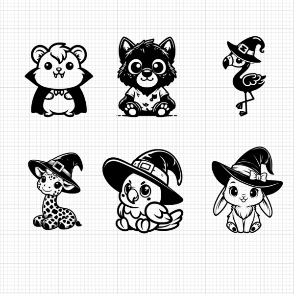 Halloween Characters Bundle (6)