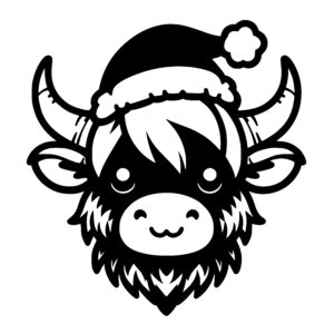 Santa Hat Cow