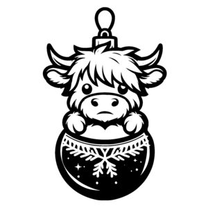 Festive Ornament Cow