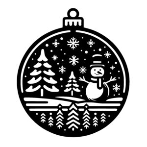 Snowman Forest Ornament