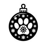 Furry Snowflake Ornament