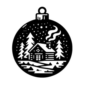 Winter Cabin Ornament