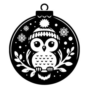 Snow-capped Owl Ornament