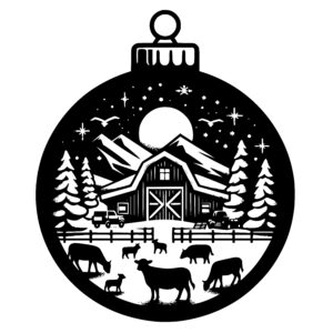 Pastoral Winter Ornament