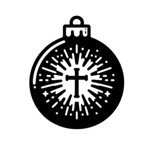 Luminous Cross Bauble