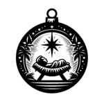 Manger Star Ornament