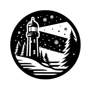 Lighthouse Winter Ornament