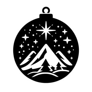 Twinkling Mountain Ornament