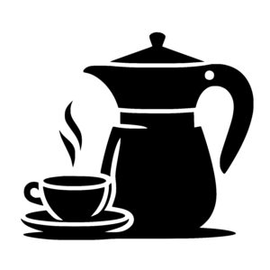 Coffee Pot & Cup