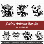 Loving Animals Bundle – 30 Designs