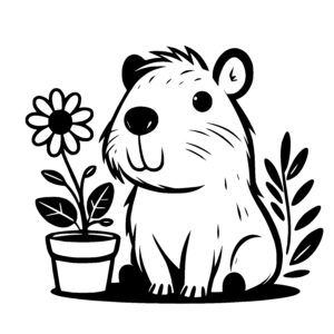 Guinea Pig in Bloom
