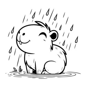 Happy Capybara Raindance