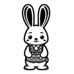 Charming Rabbit in Vest