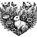 Rabbit Among Blossoms