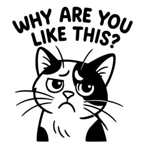 Annoyed Feline Face