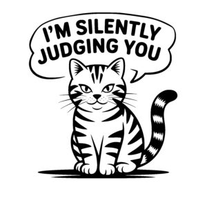 Sassy Striped Cat