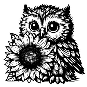 Owl and Sunflower Friends