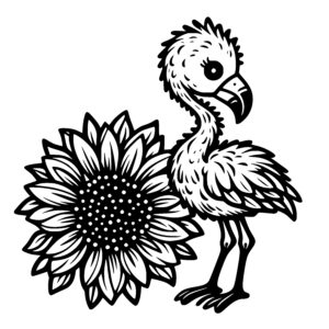 Flamingo and Sunflower Dance