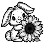 Rabbit and Sunflower Friendships