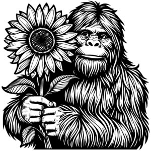 Gentle Bigfoot and Sunflower