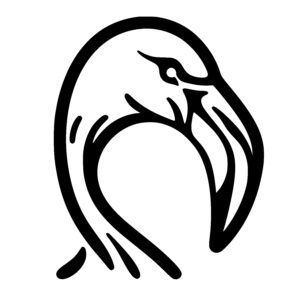 Elegant Flamingo Head