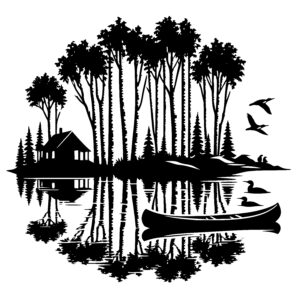 Canoe by the Cabin