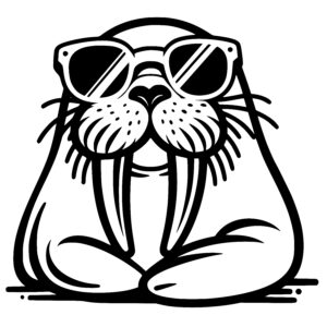 Sunglass-wearing Walrus