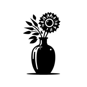 Serene Sunflower Vase