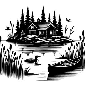 Cabin on Calm Waters