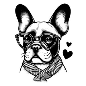 Whimsical Bulldog Buddy