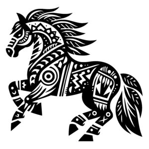 Dynamic Horse Leap