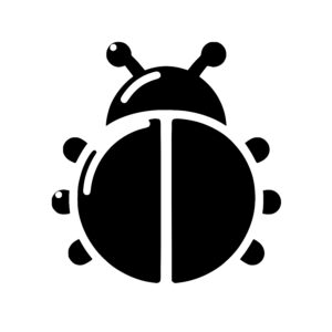 Symmetrical Ladybug Design