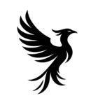 Graceful Phoenix in Flight