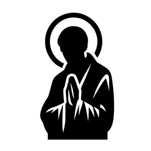 Praying Figure with Halo