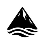 Snowy Mountain Waves