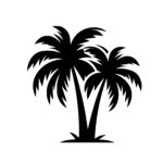 Twin Tropical Palms