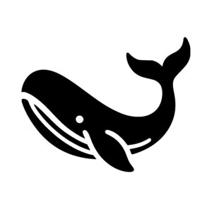 Whale in Gentle Waves