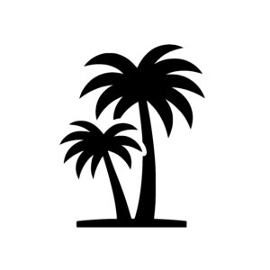 Twin Palm Silhouettes