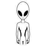 Curious Alien Figure