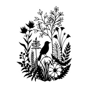 Bird Among the Plants