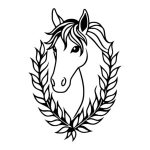 Laurel Crowned Equestrian
