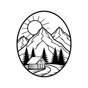Tranquil Cabin Mountains