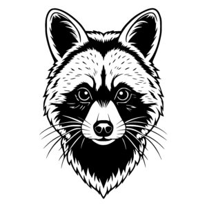 Curious Raccoon Close-up