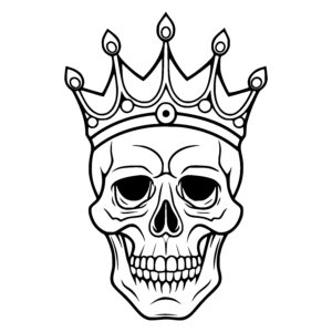 Crowned Skull Head