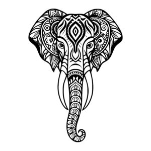 Geometric Elephant Majesty