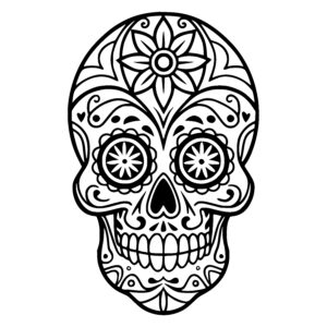 Floral Skull Design