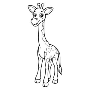 Cheerful Giraffe Friend