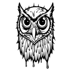 Fierce Owl Gaze