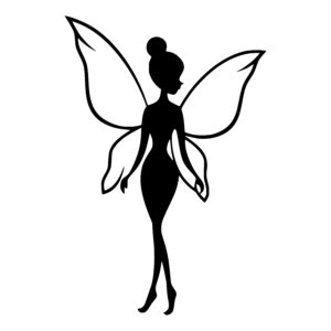 Graceful Fairy Silhouette