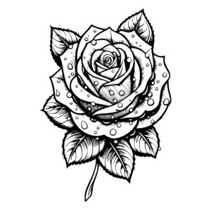 Freshly Dropped Rose